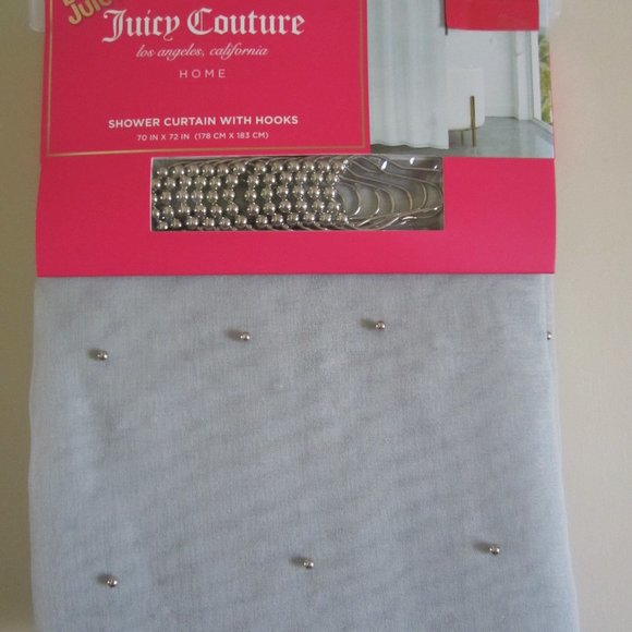 Juicy Couture Bath Juicy Couture Grey Round Silver Studs Shower